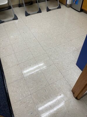 Freshly mopped and vacuumed clean floors at a daycare in Waukesha, WI (2)