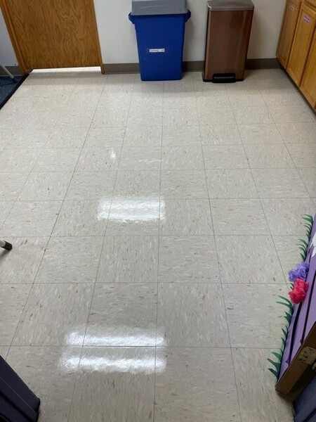 Freshly mopped and vacuumed clean floors at a daycare in Waukesha, WI (3)